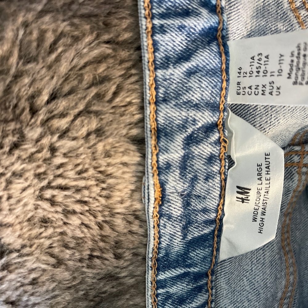 Kids wide leg denim
